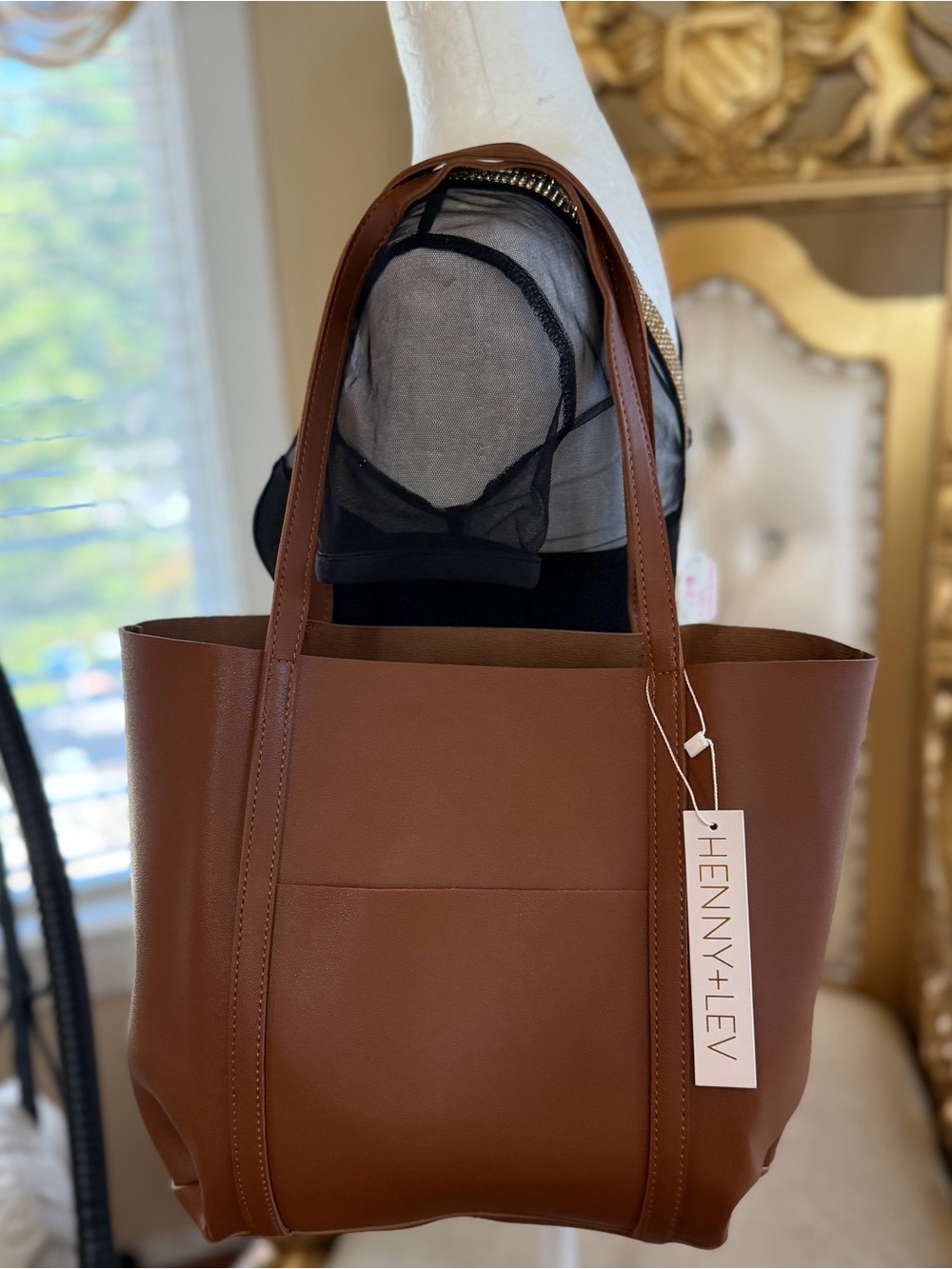 Henny+Lev Women's Brown Leather Tote